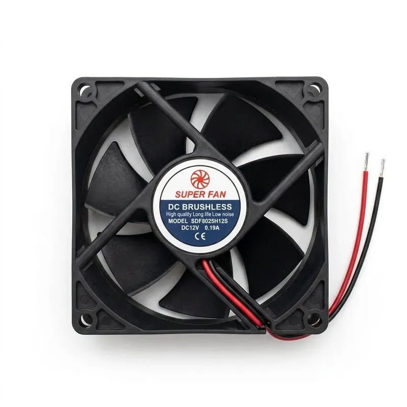 مروحة تبريد بدون فرش SUPER FAN SDF8025H12S ‏12 فولت ‏0.19 أمبير ‏80×80×25 مم