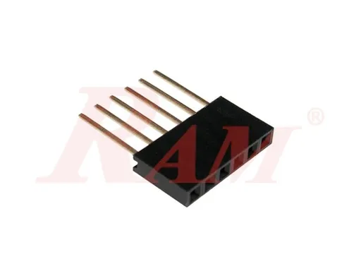 PH50 Female Pin Header 1x6 Straight 2.54mm, 11mm Leg