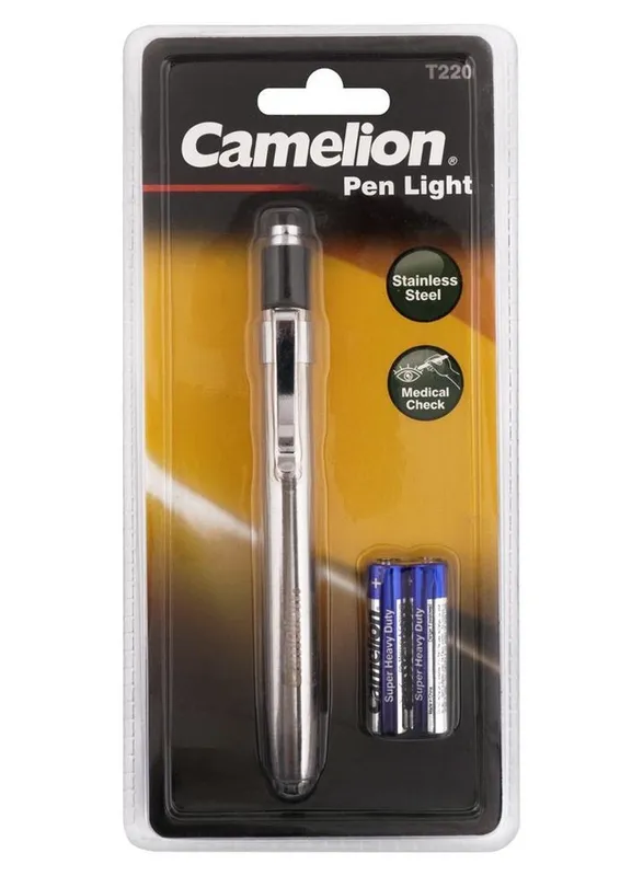 Camelion T220 Stainless Steel Penlight 5lm 3000K