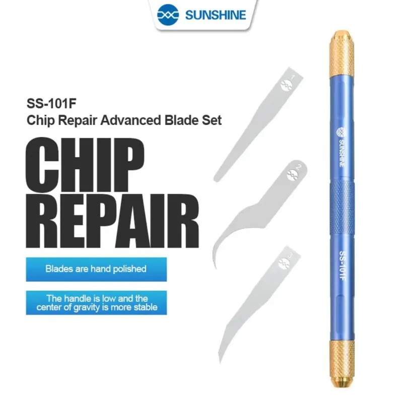 SUNSHINE SS-101F Chip Repair Blade Set with Aluminum Handle