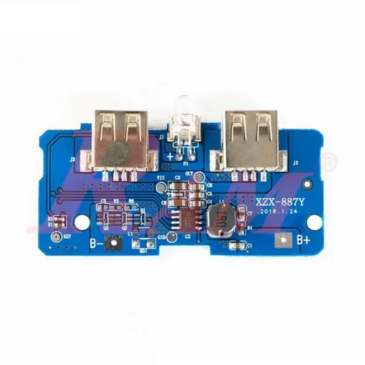 Dual USB Power Bank Module 3.7V to 5V 2A with 18650 Charger