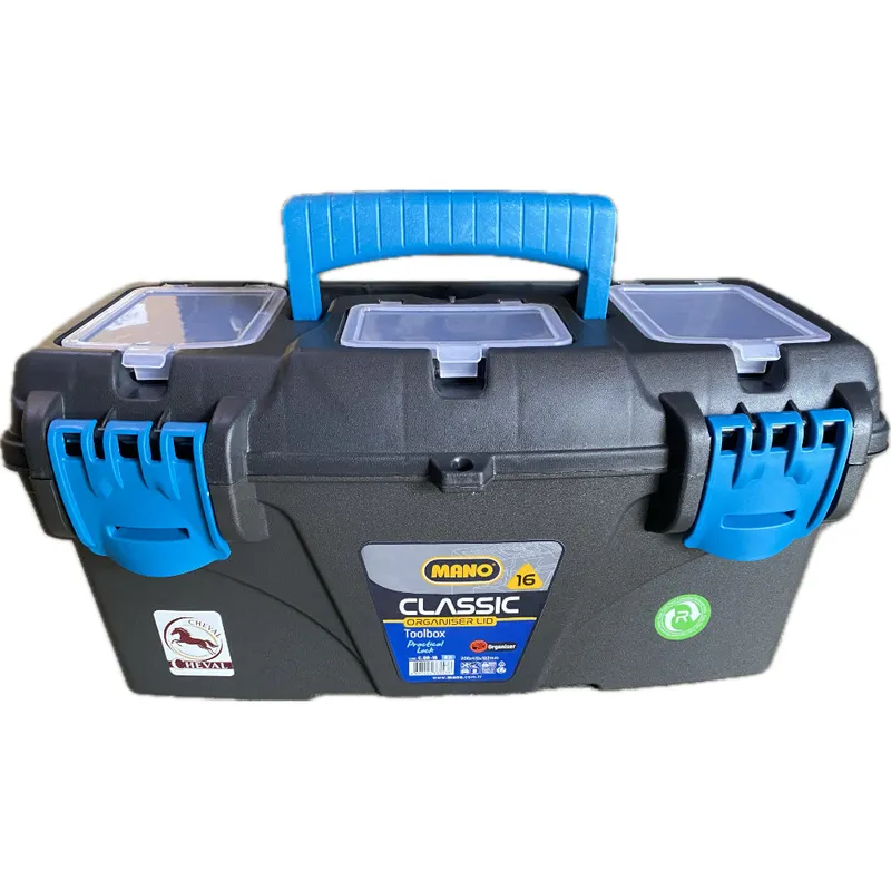 MANO C.OR-16SB 16-Inch Tool Box – Sea of Belize Blue & Black