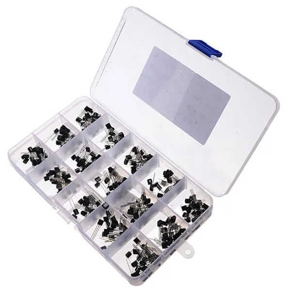 300pcs TO-92 Transistor Assortment Kit - 15 Values
