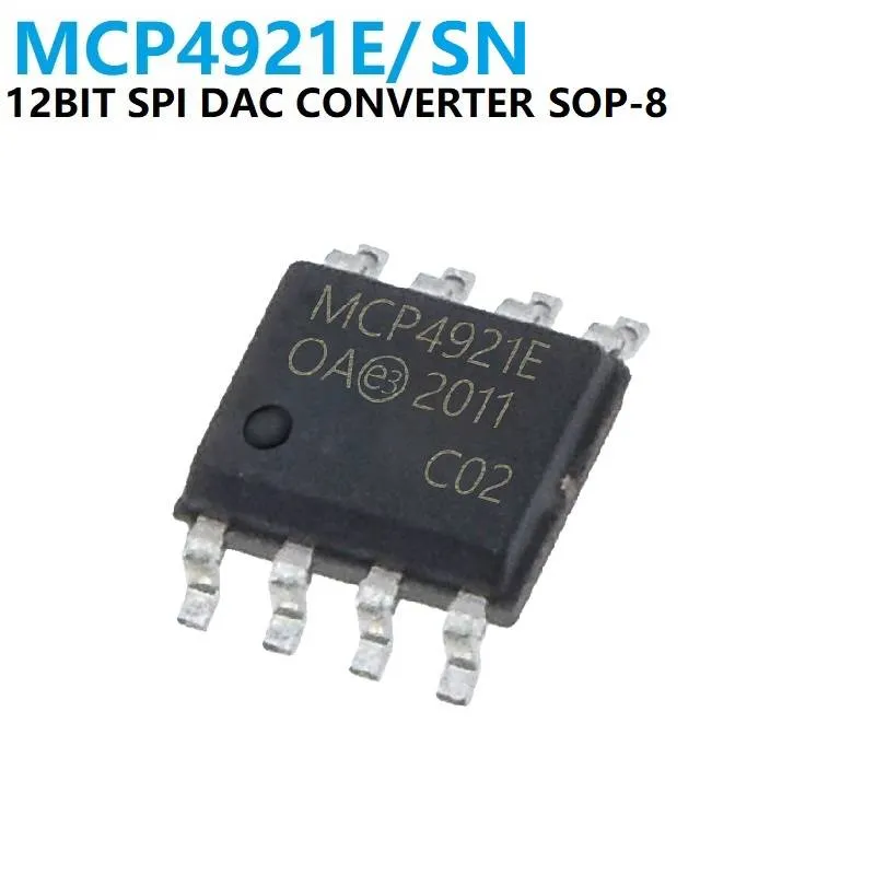 MCP4921-E/SO 12-bit SPI DAC, SOP-8