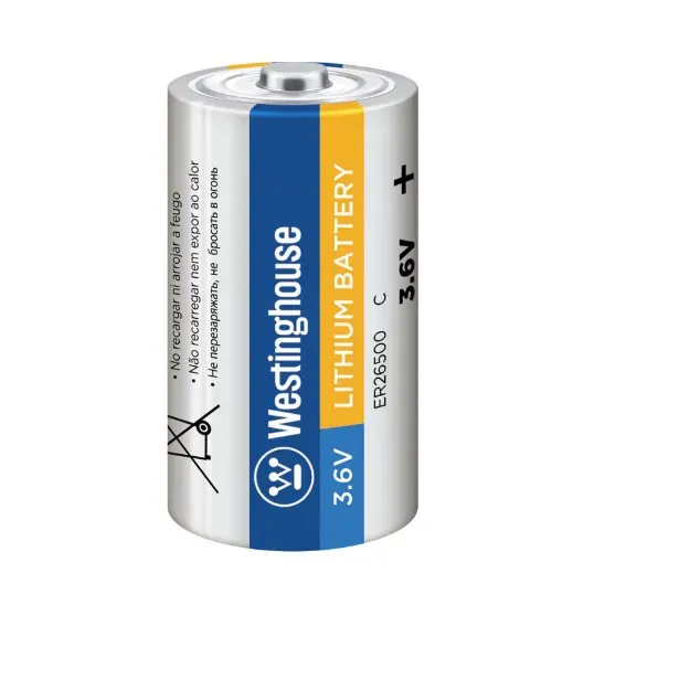 بطارية ليثيوم C من Westinghouse طراز ER26500 بجهد 3.6 فولت و9000 مللي أمبير/ساعة