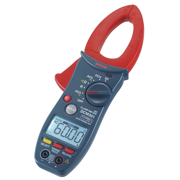 SANWA DCM301 Digital Clamp Meter 1000A AC True RMS EF NCV