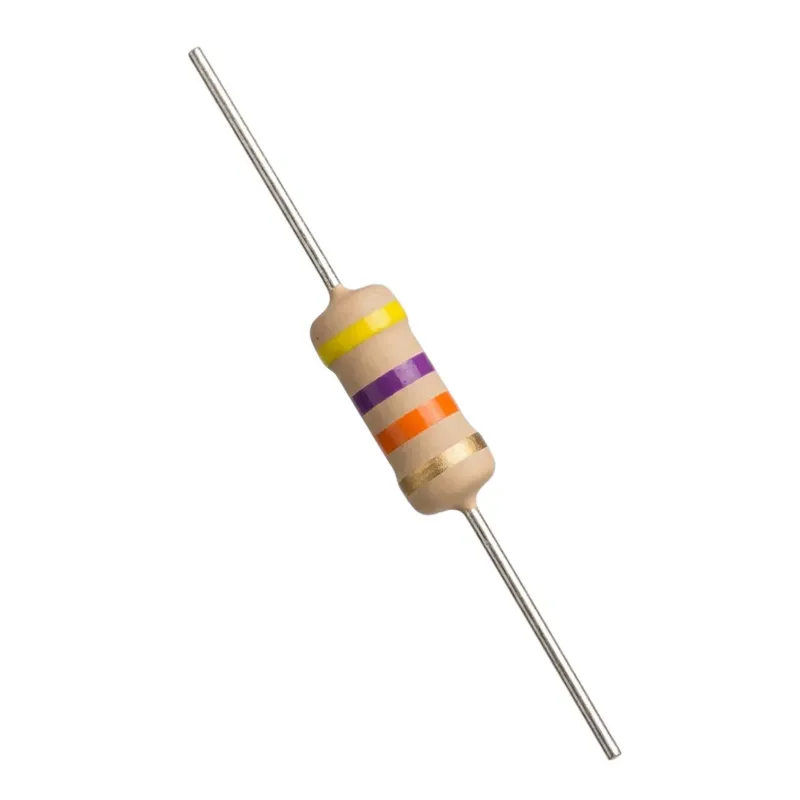 Carbon Film Resistor 47kΩ 0.25W (1/4W) Through-Hole