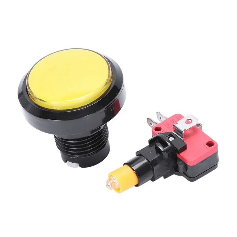 Arcade Style 32mm Big Round Push Button with LED