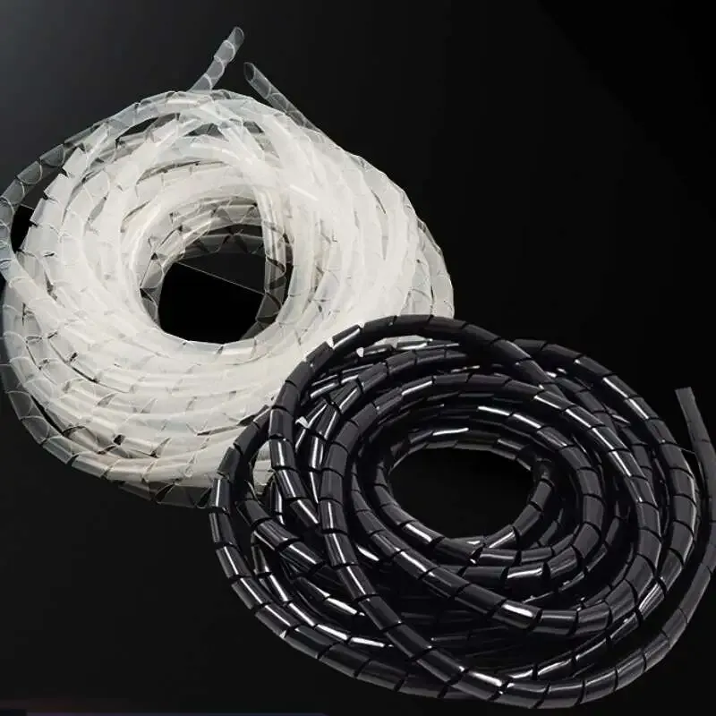Spiral Wrapping Bands 10mm Black & White 10m