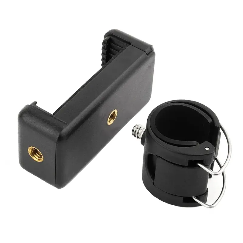 K6 Pole Mount Phone Holder for 20-30mm Selfie Sticks and Handlebars