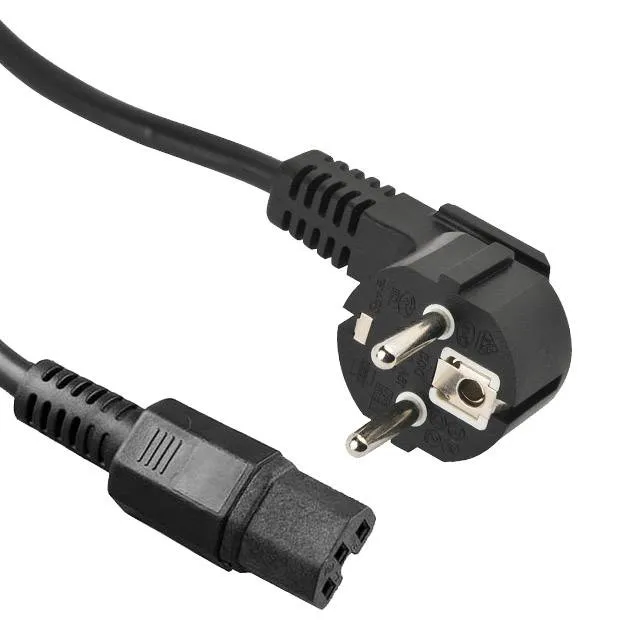 White Power Cord 1.5 m 10 A 250 V, Schuko to IEC C15