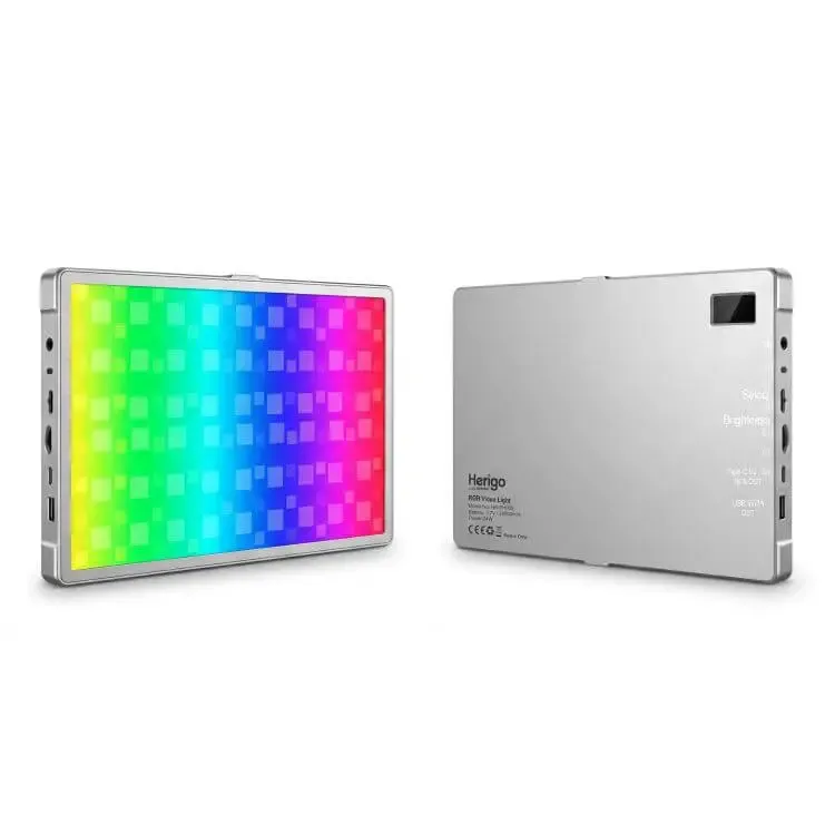 إضاءة فيديو احترافية RGB من Herigo طراز HR-PH005 بسعة 20000mAh