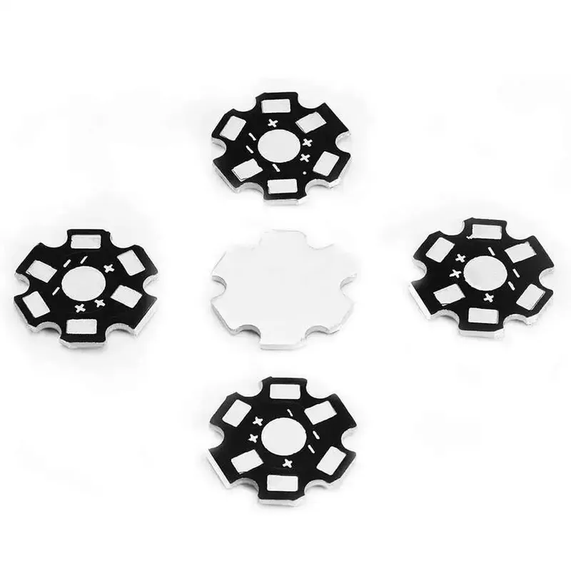 Aluminum LED Heat Sink Base for 1W, 3W & 5W LEDs (Pack of 5)
