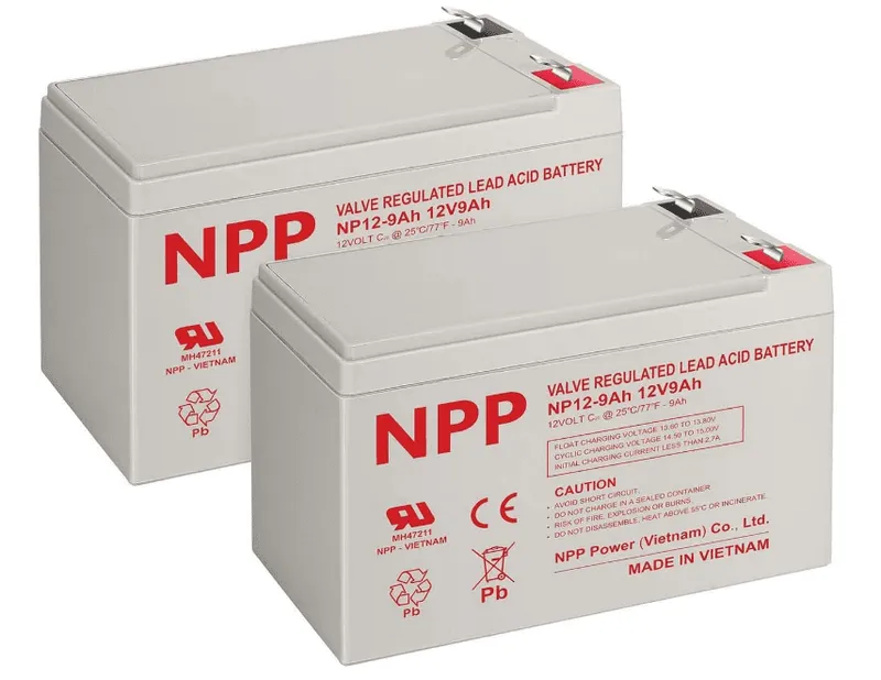 NPP NP12-9Ah Lead Acid Battery 12V 9Ah