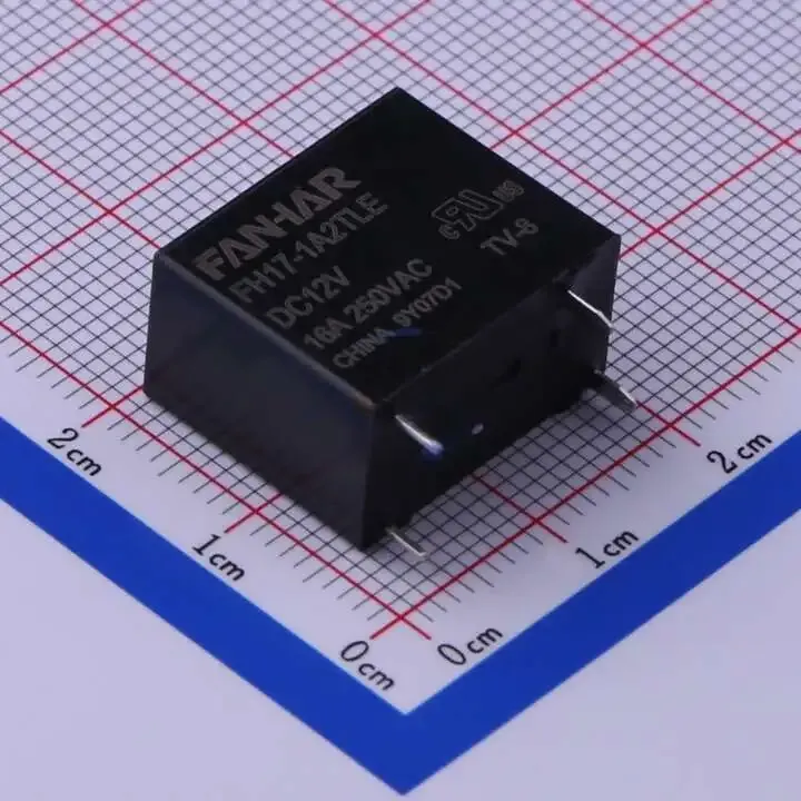 FANHAR FH17-1A2TLE-DC12V Power Relay 16A 4-Pin, DC 12V Coil