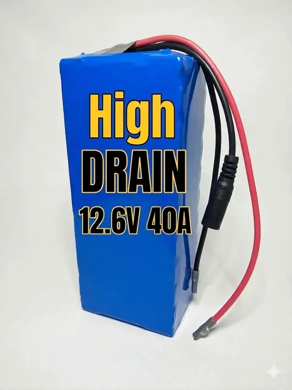 12.6V 40Ah Li-ion Battery Pack 3S14P (40A Max Discharge)