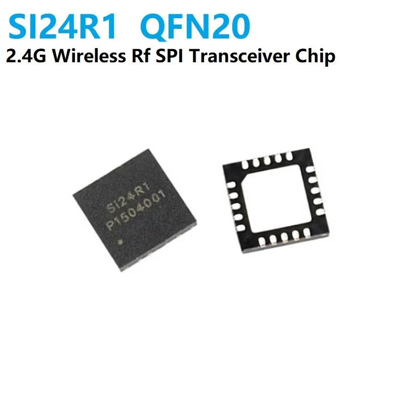 SI24R1 مرسل ومستقبل لاسلكي 2.4 جيجاهرتز بواجهة SPI بغلاف QFN20