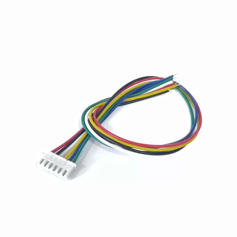 JST 6-Pin Data Cable 2.54mm 24AWG 25cm One Side Terminal