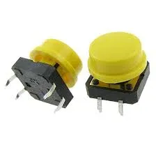 Round Tactile Switch Cap 12x12 mm - Yellow