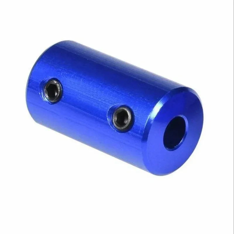 Blue 5mm to 5mm Rigid Shaft Coupler, Aluminum Alloy