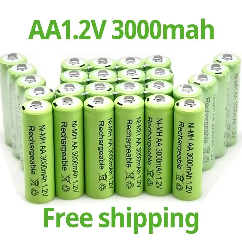 AA Ni-MH Rechargeable Battery 1.2V 3000mAh Low Self-Discharge (4 Pack)