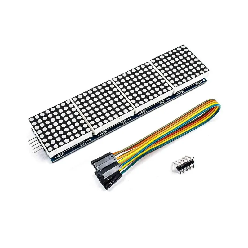 وحدة مصفوفة LED حمراء 8×32 بشريحة MAX7219