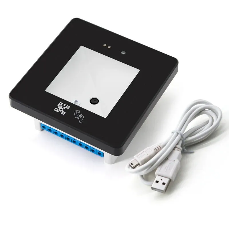 قارئ QR وRFID/NFC بواجهات Wiegand وRS485 وUSB وTTL