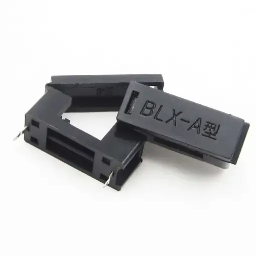 حامل فيوز BLX-A مقاس 5×20 مم للتثبيت على PCB بغطاء، 10A و250V