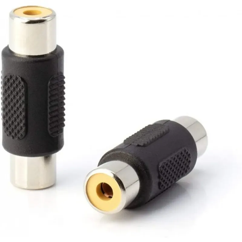 موصل RCA أنثى إلى أنثى لكابلات الصوت والفيديو