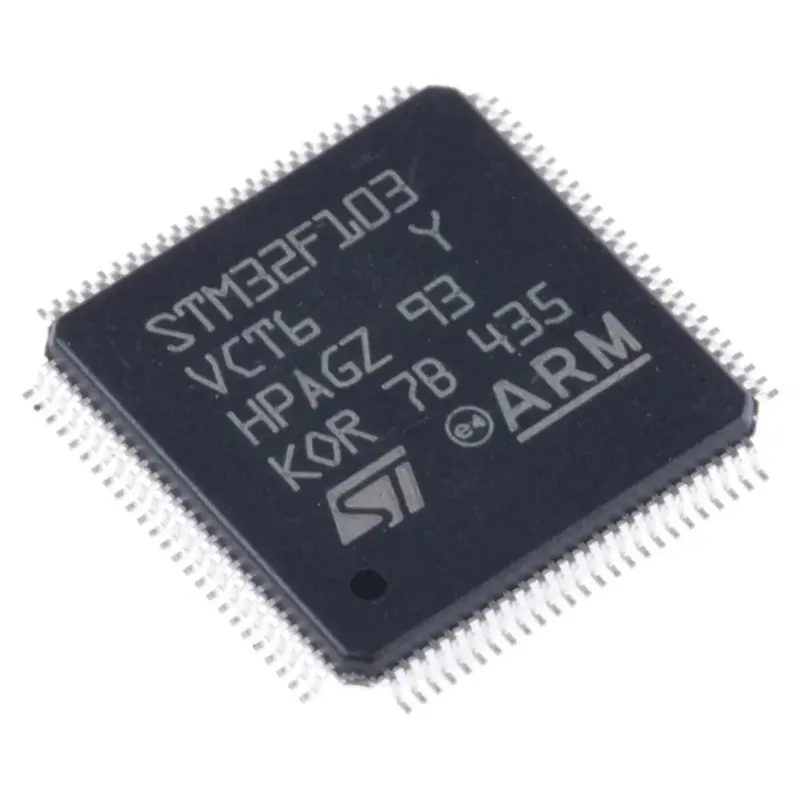 متحكم STM32F103VCT6 بمعالج Arm Cortex-M3 مقاس 32 بت وذاكرة فلاش 256 كيلوبايت