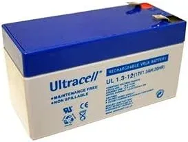 Ultracell Lead Acid Rechargeable Battery 12V 1.2Ah Sealed