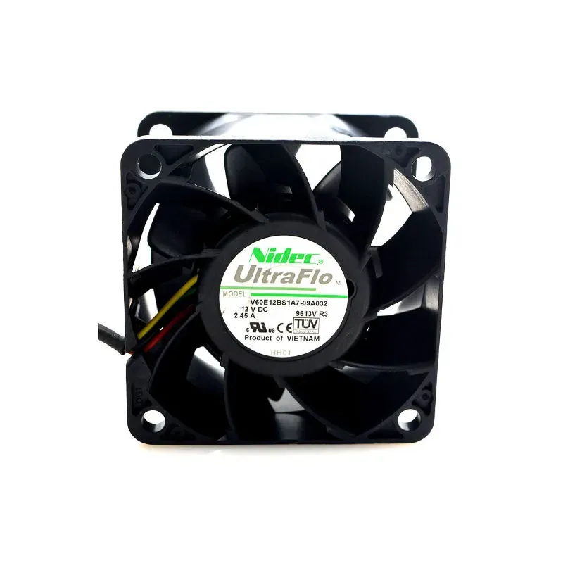 Nidec V60E12BS1A7-09A032 12V 2.45A 60x60x38mm DC Cooling Fan