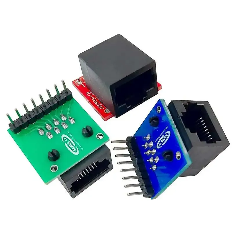 RJ45 to Pin Header Horizontal Breakout Board