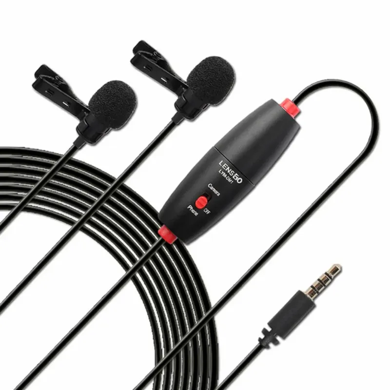 LENSGO LYM-DM1 Double Dual Omnidirectional Microphone