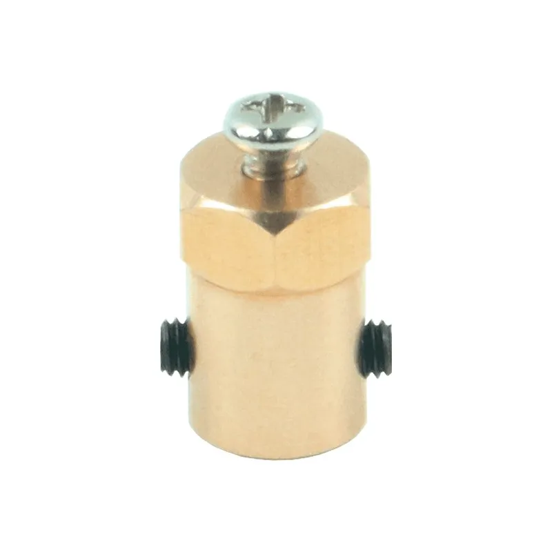 4mm Hex Brass Motor Coupling 18mm Length for Robot Car Wheel