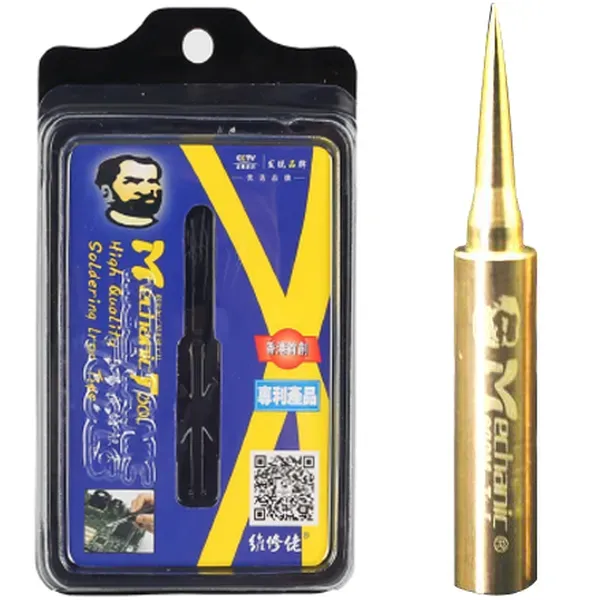 MECHANIC 900M-T-I Super-Fine Straight Copper Gold Sensor Repair Tip