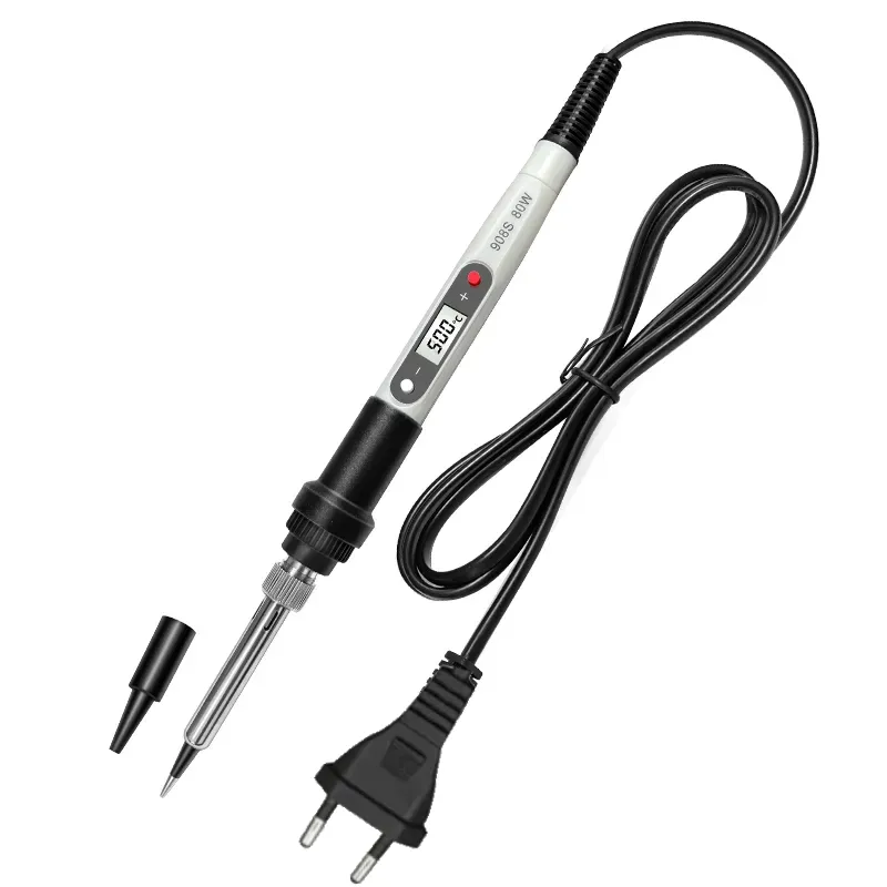 908S Adjustable Temperature Soldering Iron 80W 220V White