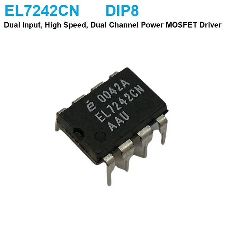 EL7242CN دائرة تشغيل MOSFET عالية السرعة ثنائية القناة بعلبة DIP-8