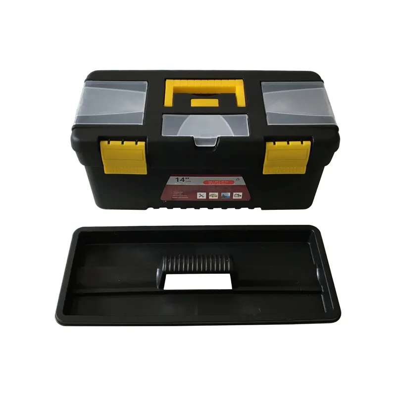 C.OR-13 Red Plastic Tool Box 14 Inch Portable Organizer