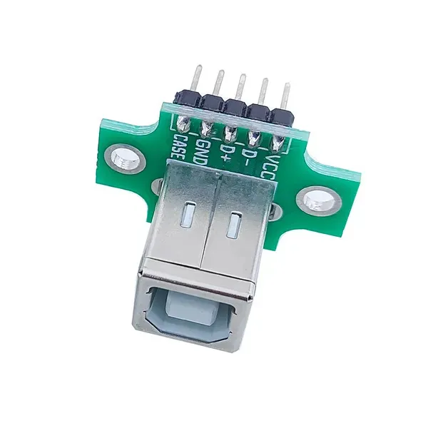 محول USB Type-B أنثى إلى هيدر 5 أطراف (عمودي)