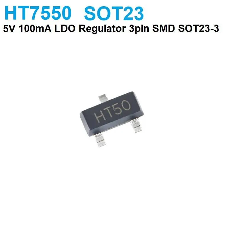 HT7550 5V LDO Voltage Regulator SOT-23