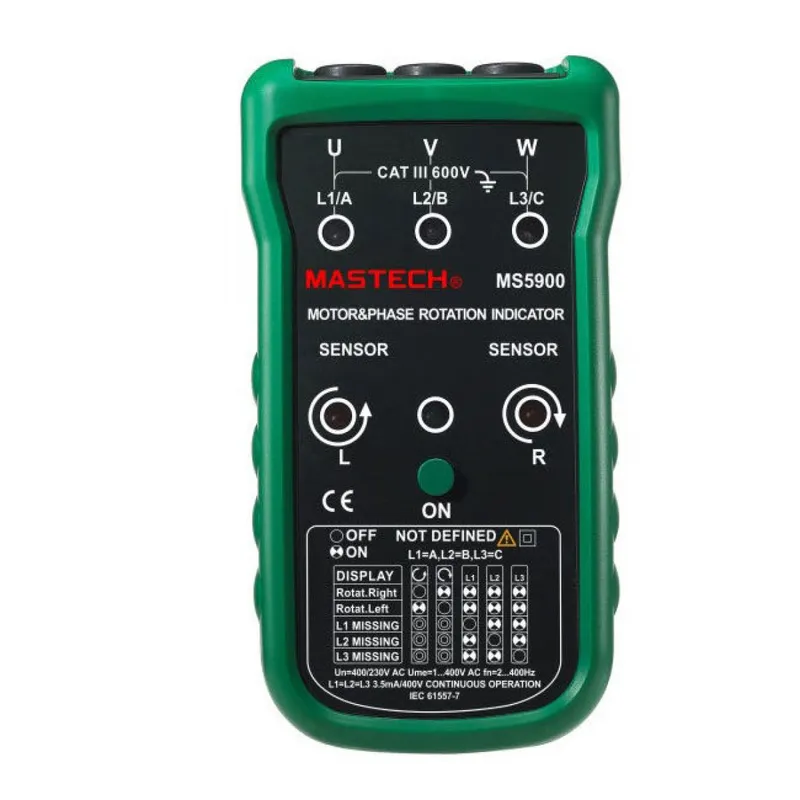 Mastech MS5900 Phase Sequence & Motor Rotation Tester