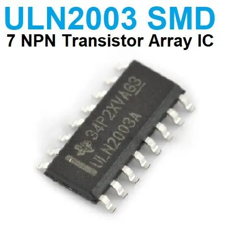 شريحة ULN2003A SMD ذات 16 طرفًا لمصفوفة ترانزستورات دارلينجتون