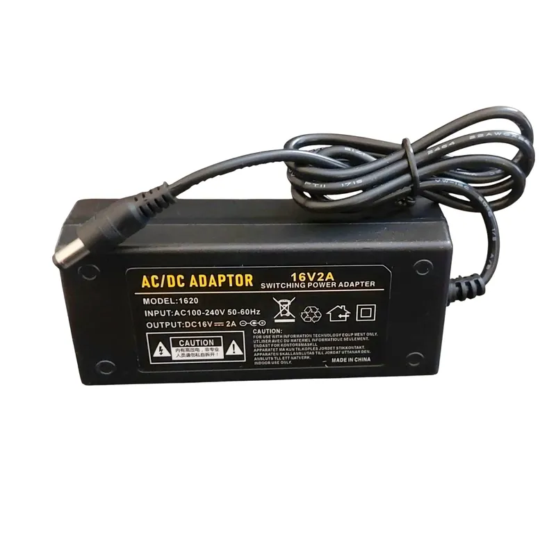 16V 2A DC Power Adapter with 5.5×2.5mm Single Jack