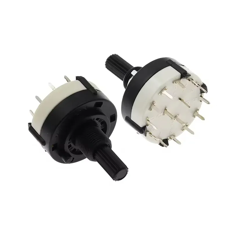 RS26 Plum Blossom Rotary Selector Switch 3-Pole 12-Position 20MM