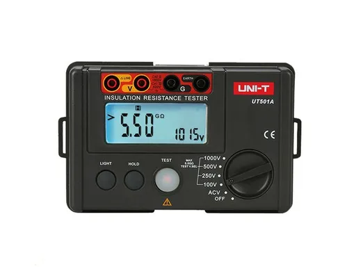 جهاز اختبار مقاومة العزل UNI-T UT501A بجهد 1000 فولت