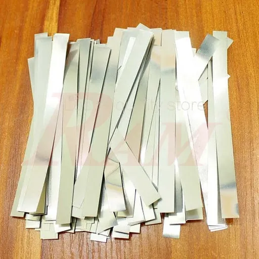Nickel Plated Steel Strip 8x0.1mm for Spot Welding, 100g Bag