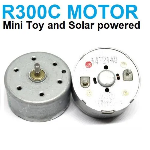 R300C Miniature Brushed DC Motor, High Speed, Low Current