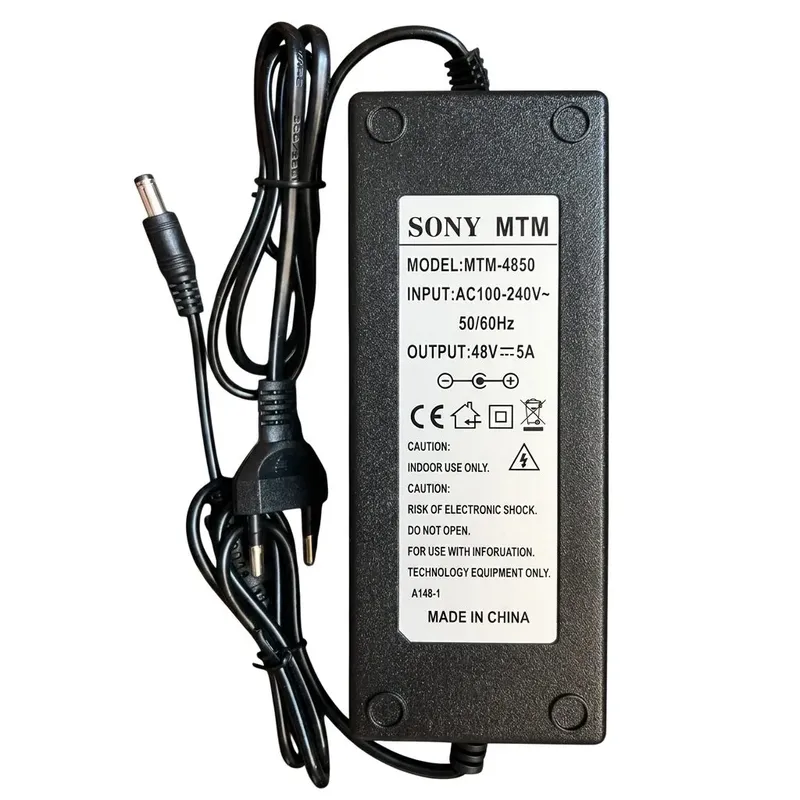 48V 5A AC/DC Power Adapter with 5.5x2.5mm DC Jack