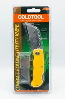 سكين مرافق قابل للطي GOLDTOOL GKN-138 بمقبض ألومنيوم و6 شفرات